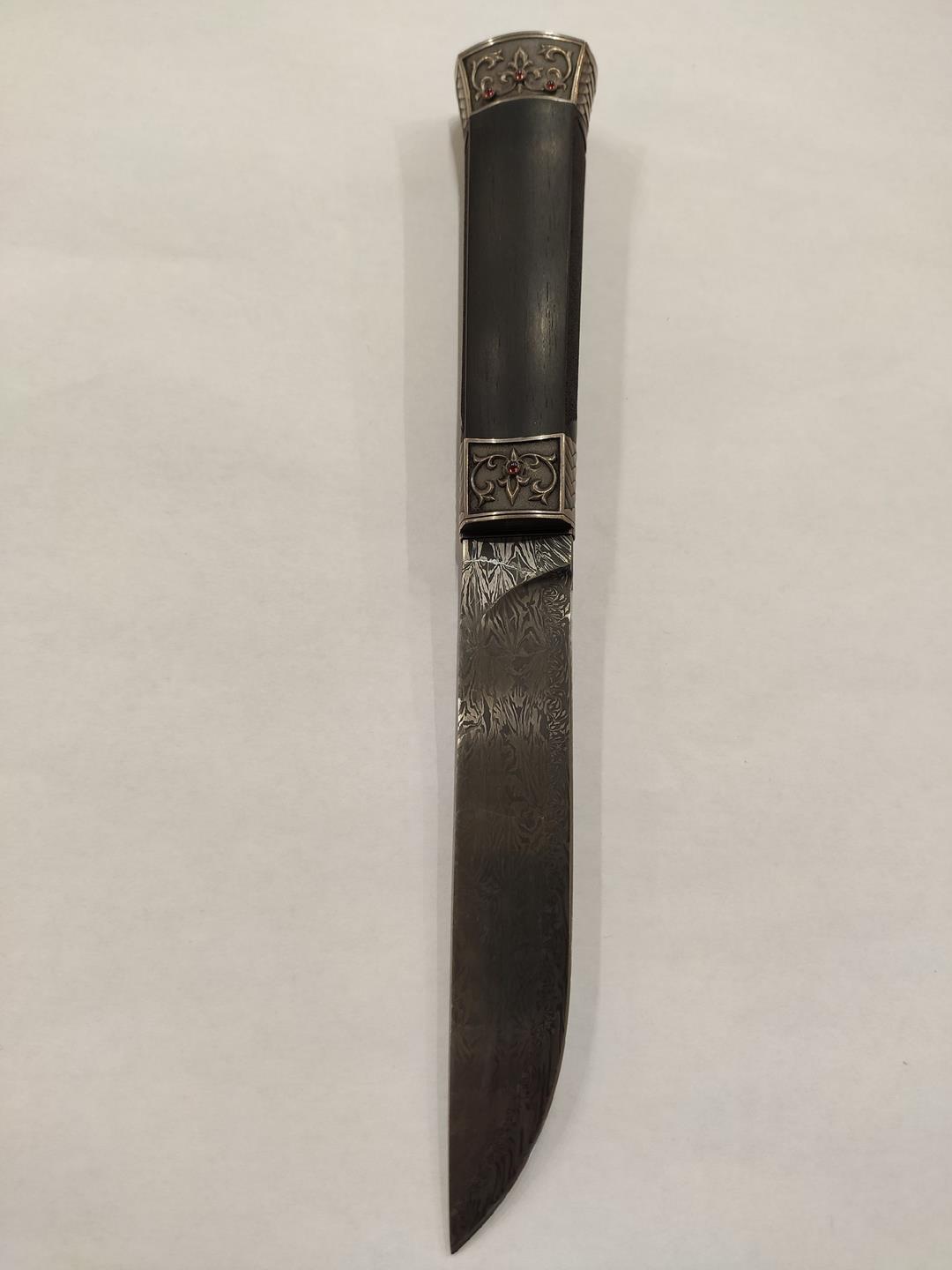 нож скандинав (мозаика, белый метал) фото