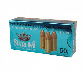 9x19 luger sterling fmj 115 gr, 7.5g фото