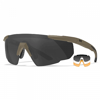 очки стрелковые wiley x saber advanced (matte black,lens:clear) 308t фото