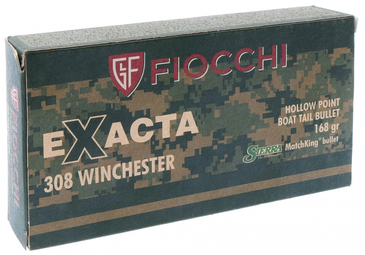 .308 win. fiocchi, exacta hpbt, 168 gr фото